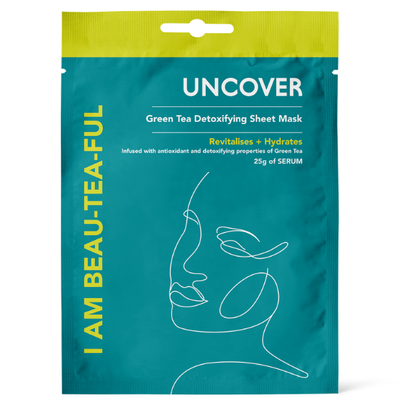 Uncover Green tea detoxifying sheet mask
